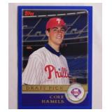 2003 Topps Cole Hamels rookie baseball card,