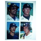 16 different 1981 New York Yankees / Mets 5'x7'