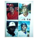 40 different 1980 superstar 5'x7' baseball cards