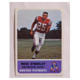 1962 Fleer Ross O'Hanley football card #11,