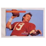 Box of mixed NFL football cards: Joe Montana -