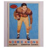 1959 Topps Normie Kwong football card #40,