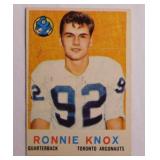 1959 Topps Ronnie Knox football card #62,