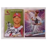 Box of mixed baseball cards: Adam Wainwright -