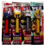 2014 2015 set of 4 Transformers PEZ on cards
