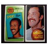 Two 1970 1971 Topps basketball cards