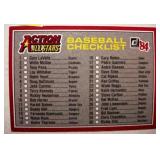 1984 complete Donruss Action All Stars baseball