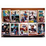 627 different 1983 Topps baseball cards w/ stars