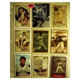 9 Ted Williams baseball cards