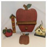 Wooden apple home dï¿½cor