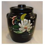 1930's Harper Ransburg Pottery folk art crock