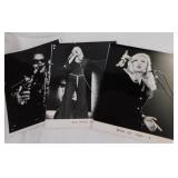 Vintage B&W studio photos of singers, bands &