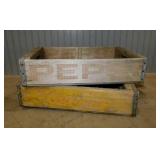 1964 Coca-Cola & Pepsi wooden bottle crates