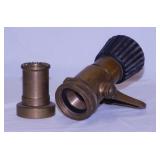 Heavy brass fireman's nozzle