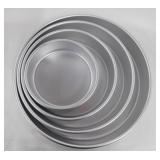 5 Wilton cake pans: Set of 4 round Wedding -