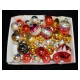 Flat of vintage mercury glass Christmas tree