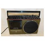 GE AM/FM radio cassette tape recorder, model