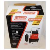 New Coleman automatic submersible cast iron sump