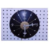 1950's Spartus atomic starburst metal wall clock,