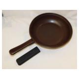 New Longaberger Chocolate Brown Flameware skillet