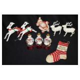 Vintage Christmas: Pair of Rosbro leaping