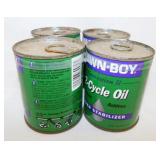 4 new cans Lawn-Boy 2-cycle oil - Electric