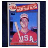 1985 Topps Mark McGwire rookie baseball card, USA