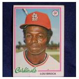 1978 Topps Lou Brock baseball card, St. Louis