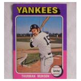 1975 Topps Thurman Munson baseball card, New York