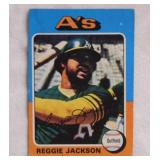 1975 Topps Reggie Jackson baseball card, Oakland