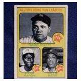 1973 Topps Babe Ruth, Hank Aaron & Willie Mays