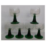 Six 1960's VCA France grapes & vines crystal