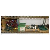 Vintage Christmas light strands, some new