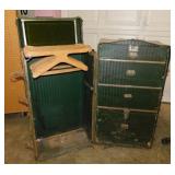Antique steamer traveling trunk used for