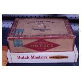 2 cigar boxes - Rockville Indiana advertising fan
