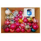 Glass & plastic Christmas tree ornaments