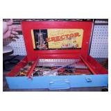 Vintage Gilbert Erector sets: Metal 7.5' box,