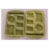 2 Prolon melamine melmac confetti school lunch