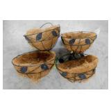 4 new hanging planter baskets, 12' diameter