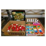 Vintage boxes of Christmas light bulbs -