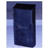 Vintage metal house mount mailbox,