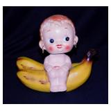 1950's Best Ever Japan Kewpie nodder coin bank w/