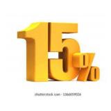 There is a 15% buyer's premium