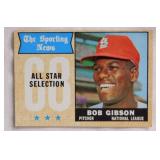 1968 Topps Bob Gibson baseball card, St. Louis