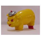 1950's Amerline mechanical alarm piggy pig bank,
