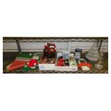 Christmas: Plush pixie elf doll - Sequined orbs -