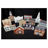 Twelve 1998 The Cat's Meow wooden historical folk