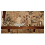 Wrought iron: Scrolled wall candle sconce -