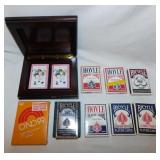 Decks of playing cards & shuffler - O