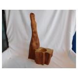 Silver Springs Florida cypress knee planter,